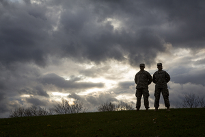 Cadets Dennis Bitetti and Liz Elliott are members of SU's Army ROTC program, which commissions about 5,000 Army cadets from 273 Army ROTC programs across the country each year. 