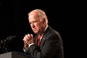 Students in attendance at Joe Biden's 