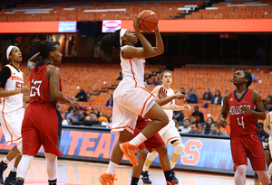 Cornelia Fondren had a career day and Syracuse's first triple-double in 31 years. SU trounced Howard, 97-48. 