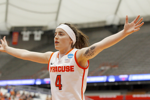 Maggie Morrison poured in 11 points for Syracuse against Albany on Sunday. She gave the Orange a boost off the bench.