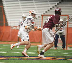 Brandon Mullins and Syracuse's defense couldn't stop the potent attack of Maryland and Matt Rambo. The Terrapins beat the Orange, 13-7, in the NCAA tournament quarterfinal.