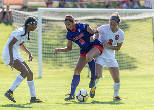 Donovan scored her first goal in the fifth game of the season. Nine minutes later, she scored her second goal of the game.