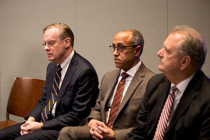 Syracuse University administrators discussed the Theta Tau investigation during a press briefing on Monday afternoon.