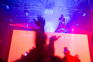 Kanye West performed at the 2014 Samsung SXSW concert series at Austin Music Hall.