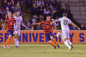 Hugo Delhommelle has shifted to defensive midfielder for Syracuse this season. 