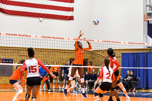 Christina Oyawale stepped up playing close to the net in place of Amber Witherspoon.