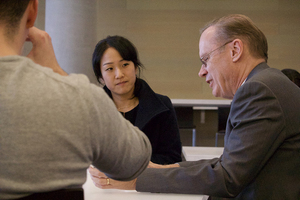 This was the first “Coffee with the Chancellor” event.

