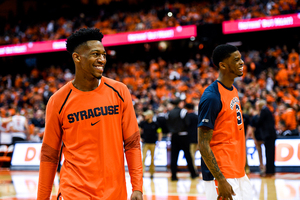 Tyus Battle, pictured earlier this season against Duke, finishes his SU career with more than 1,600 points. 