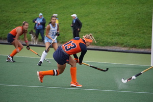 Junior Carolin Hoffman scored the second most goals for the Orange this season with five.