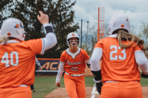 Martin's two-run homer led off scoring for the Orange in their game-two win over No. 13 Clemson.