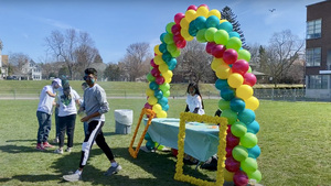 SU's South Asia Center hosted the Holi celebration.