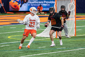 Tucker Dordevic leads Syracuse with 54 points and 42 goals.