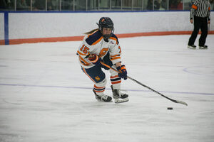 Sarah Marchand practiced in rinks in her backyard working on stick-handling and shooting allowing her to develop her skills.