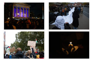 Across campus, students and faculty have gathered in response to the Israel-Hamas war. 