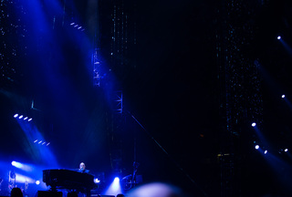 Joel performs in front of an expected crowd of more than 37,000 people. 