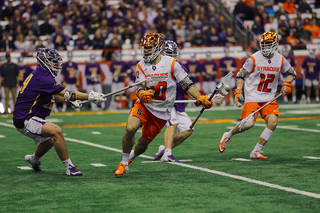 Syracuse outscored Albany 4-1 in the second quarter, extending its early lead.