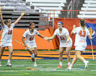 Hawryschuk scored the game-winner in overtime in SU's only possession.