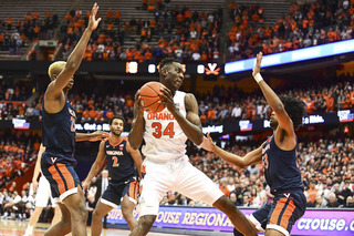 Center Bourama Sidibe battled foul trouble, scoring two points in 22 minutes.