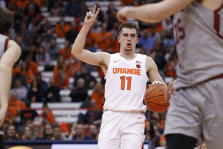 Joe Girard III scored five points off the bench, and Boeheim said he'll start against Seattle.