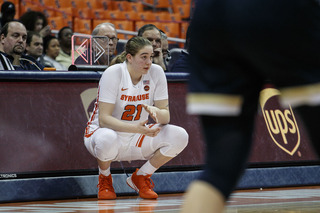 Emily Engstler led Syracuse with seven boards, but shot just 1/5 from the field and 0/2 from deep.